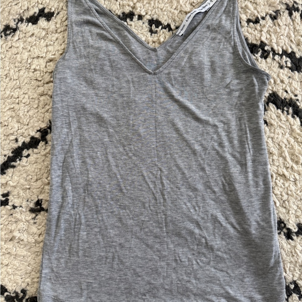 & Other Stories Gray Fitted Tank Top NEW size S